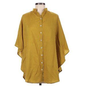 SOUL Mustard Yellow Button Front Blouse – Size XS